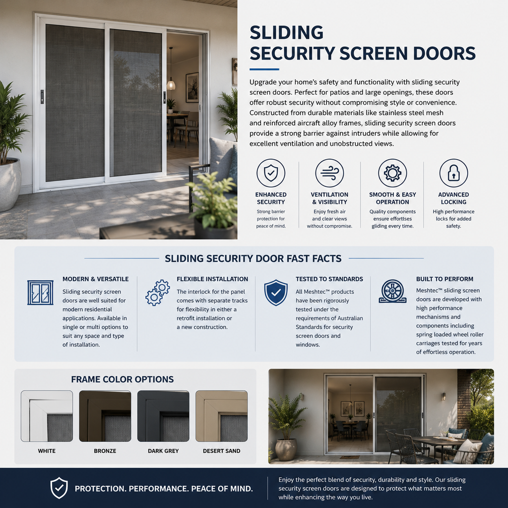 Sliding Security Screen Doors