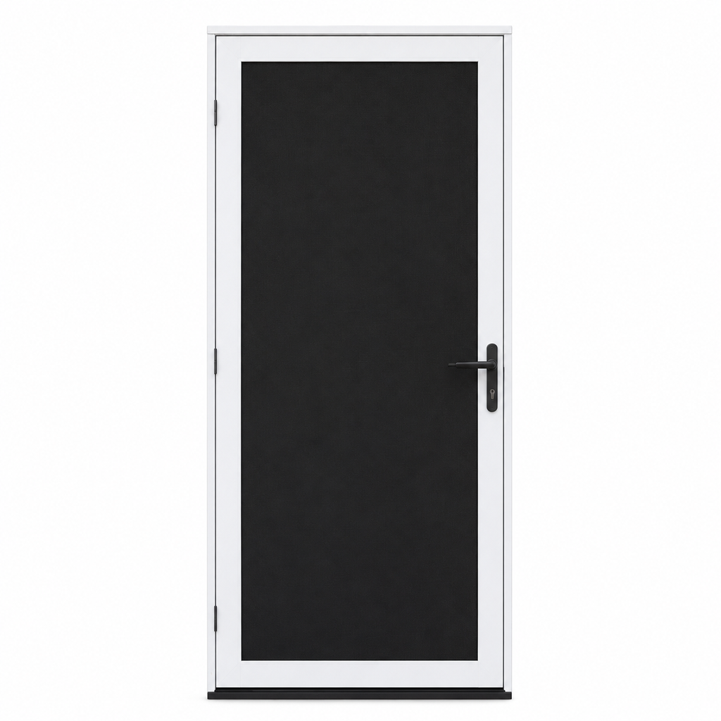 Single Hinged Security Screen Doors